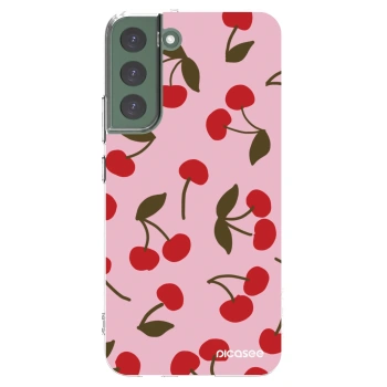 Picasee silikonski prozorni ovitek za Samsung Galaxy S22+ 5G - Cherry