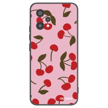 Picasee silikonski črni ovitek za Realme 9 Pro 5G - Cherry