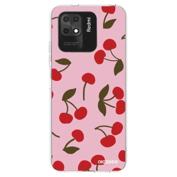 Picasee silikonski prozorni ovitek za Xiaomi Redmi 10C - Cherry