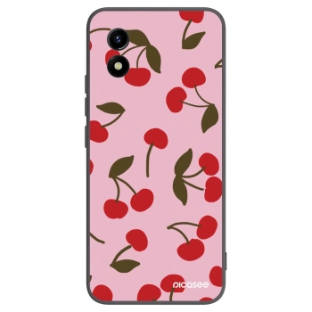 Picasee silikonski črni ovitek za Vivo Y01 - Cherry