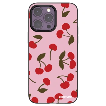 Picasee silikonski črni ovitek za Apple iPhone 14 Pro Max - Cherry