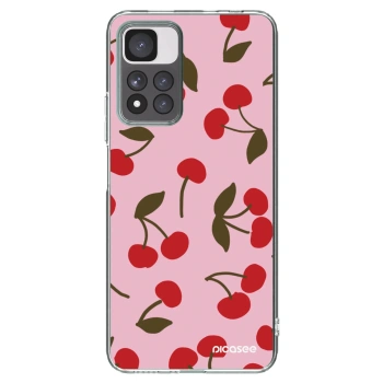 Picasee silikonski prozorni ovitek za Xiaomi Redmi Note 11 Pro+ 5G - Cherry