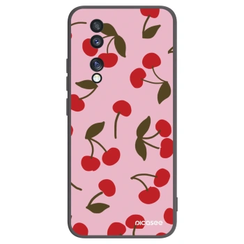 Picasee silikonski črni ovitek za Honor 70 - Cherry