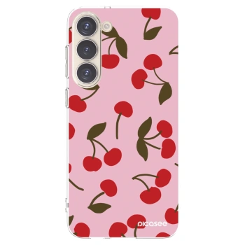 Picasee silikonski prozorni ovitek za Samsung Galaxy S23+ 5G - Cherry