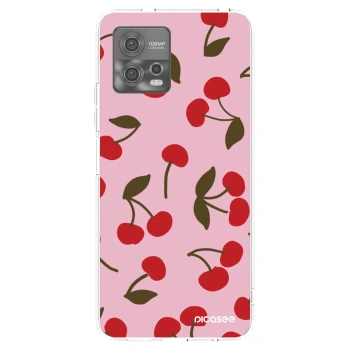 Picasee silikonski prozorni ovitek za Motorola Moto G72 - Cherry