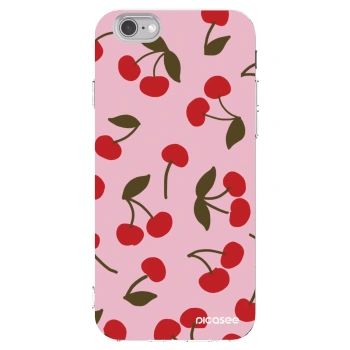 Picasee silikonski prozorni ovitek za Apple iPhone 6/6S - Cherry