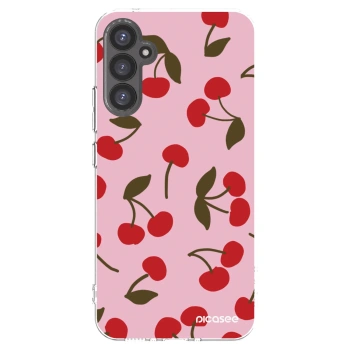 Picasee silikonski prozorni ovitek za Samsung Galaxy A34 5G A346B - Cherry