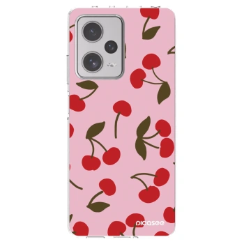 Picasee silikonski prozorni ovitek za Xiaomi Redmi Note 12 Pro+ 5G - Cherry