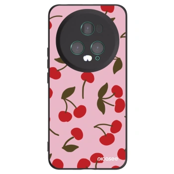 Picasee silikonski črni ovitek za Honor Magic5 Pro - Cherry
