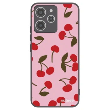 Picasee silikonski črni ovitek za Xiaomi Redmi 12 4G - Cherry