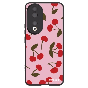 Picasee silikonski črni ovitek za Honor 90 5G - Cherry