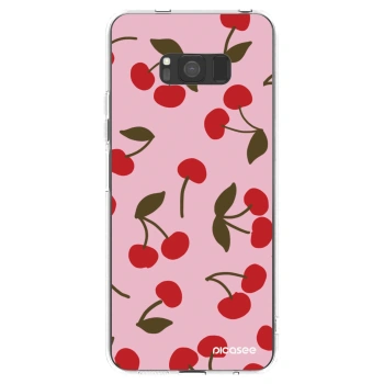 Picasee silikonski prozorni ovitek za Samsung Galaxy S8 G950F - Cherry
