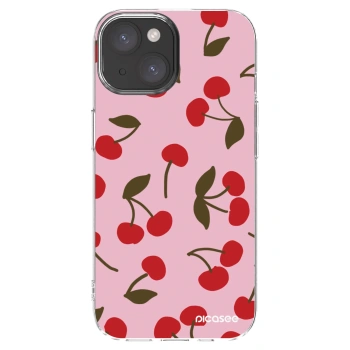 Picasee silikonski prozorni ovitek za Apple iPhone 15 - Cherry