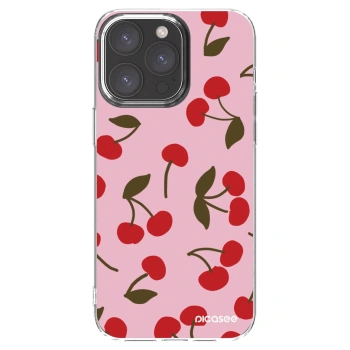 Picasee silikonski prozorni ovitek za Apple iPhone 15 Pro Max - Cherry
