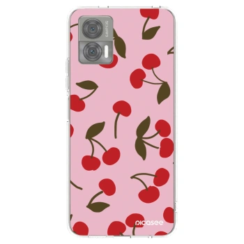 Picasee silikonski prozorni ovitek za Motorola Edge 30 Neo - Cherry