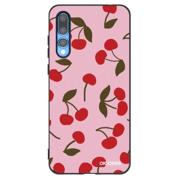 Picasee silikonski črni ovitek za Huawei P20 Pro - Cherry