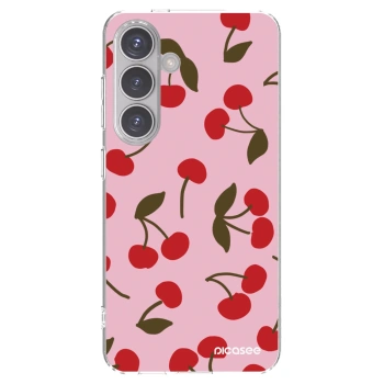 Picasee silikonski prozorni ovitek za Samsung Galaxy S24 S921B 5G - Cherry