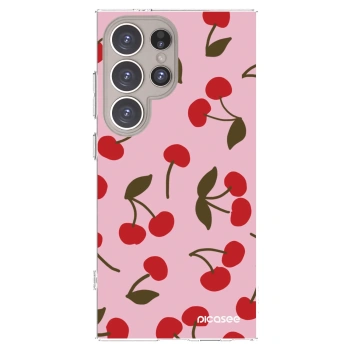 Picasee silikonski prozorni ovitek za Samsung Galaxy S24 Ultra S928B 5G - Cherry
