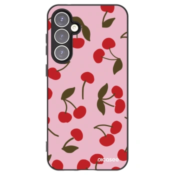 Picasee silikonski črni ovitek za Samsung Galaxy S23 FE S711B - Cherry
