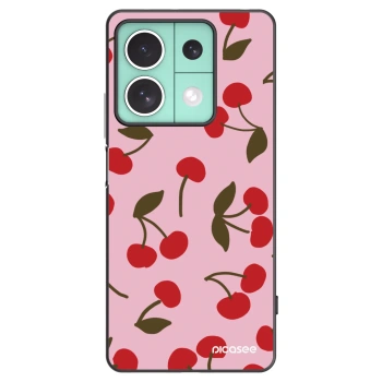 Picasee silikonski črni ovitek za Xiaomi Redmi Note 13 5G - Cherry
