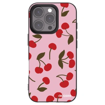 Picasee silikonski črni ovitek za Apple iPhone 16 Pro - Cherry