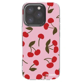 Picasee silikonski prozorni ovitek za Apple iPhone 16 Pro - Cherry