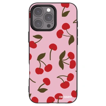 Picasee silikonski črni ovitek za Apple iPhone 16 Pro Max - Cherry
