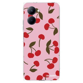 Picasee silikonski prozorni ovitek za Realme C33 (2023) - Cherry