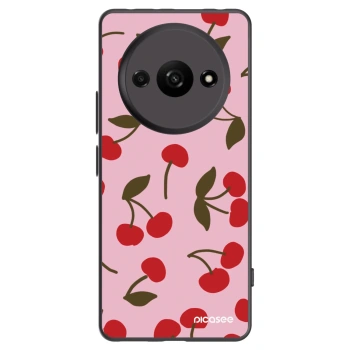 Picasee silikonski črni ovitek za Xiaomi Redmi A3 - Cherry