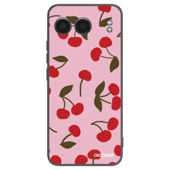 Picasee silikonski črni ovitek za OnePlus Nord 4 - Cherry
