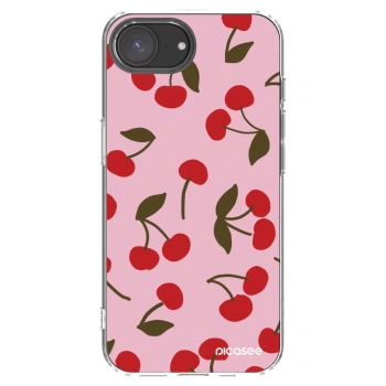 Picasee silikonski prozorni ovitek za Apple iPhone 16e - Cherry
