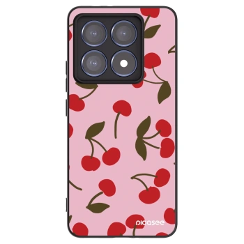 Picasee silikonski črni ovitek za Xiaomi 14T Pro - Cherry