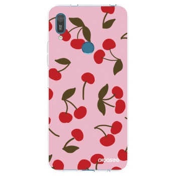 Picasee silikonski prozorni ovitek za Huawei Y7 2019 - Cherry