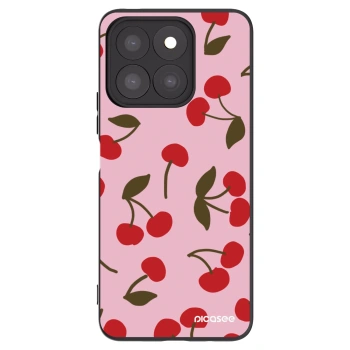 Picasee silikonski črni ovitek za Honor X8c - Cherry