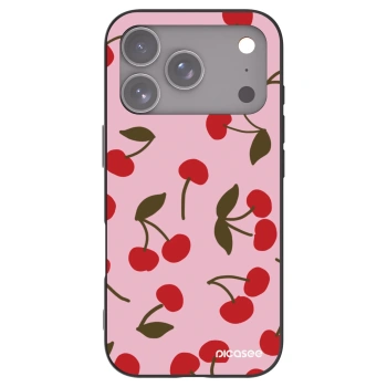 Picasee silikonski črni ovitek za Apple iPhone 17 Pro - Cherry