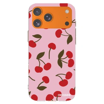 Picasee silikonski prozorni ovitek za Apple iPhone 17 Pro Max - Cherry