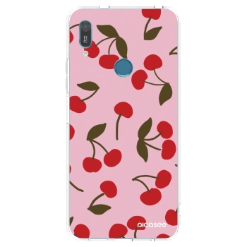 Picasee silikonski prozorni ovitek za Huawei Y6 2019 - Cherry