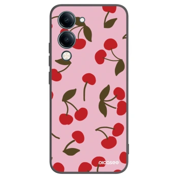 Picasee silikonski črni ovitek za Vivo Y29s 5G - Cherry