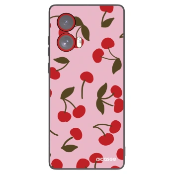 Picasee silikonski črni ovitek za Motorola Edge 50 Fusion - Cherry