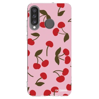 Picasee silikonski prozorni ovitek za Huawei P30 Lite - Cherry