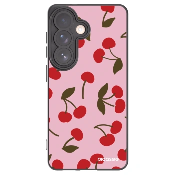 Picasee silikonski črni ovitek za Samsung Galaxy S26 - Cherry