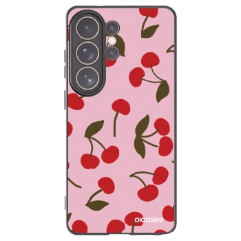 Picasee silikonski črni ovitek za Samsung Galaxy S26 Ultra - Cherry