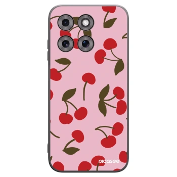 Picasee silikonski črni ovitek za Motorola Moto G77 - Cherry