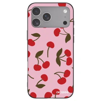 Picasee silikonski črni ovitek za Apple iPhone 18 Pro Max - Cherry