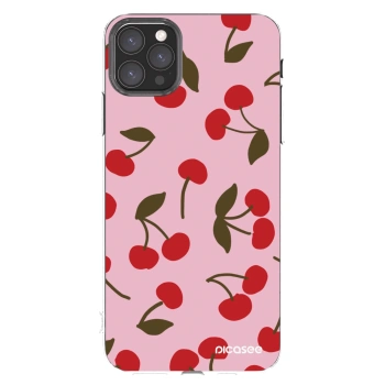 Picasee silikonski prozorni ovitek za Apple iPhone 11 Pro Max - Cherry