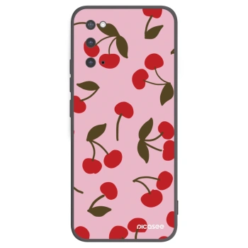 Picasee silikonski črni ovitek za Samsung Galaxy S20 G980F - Cherry