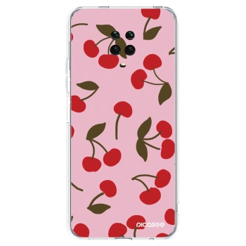 Picasee silikonski prozorni ovitek za Xiaomi Redmi Note 9 Pro - Cherry