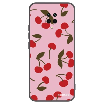 Picasee silikonski črni ovitek za Xiaomi Redmi Note 9 Pro - Cherry