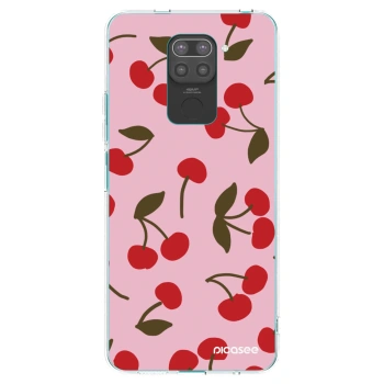Picasee silikonski črni ovitek za Xiaomi Redmi Note 9 - Cherry