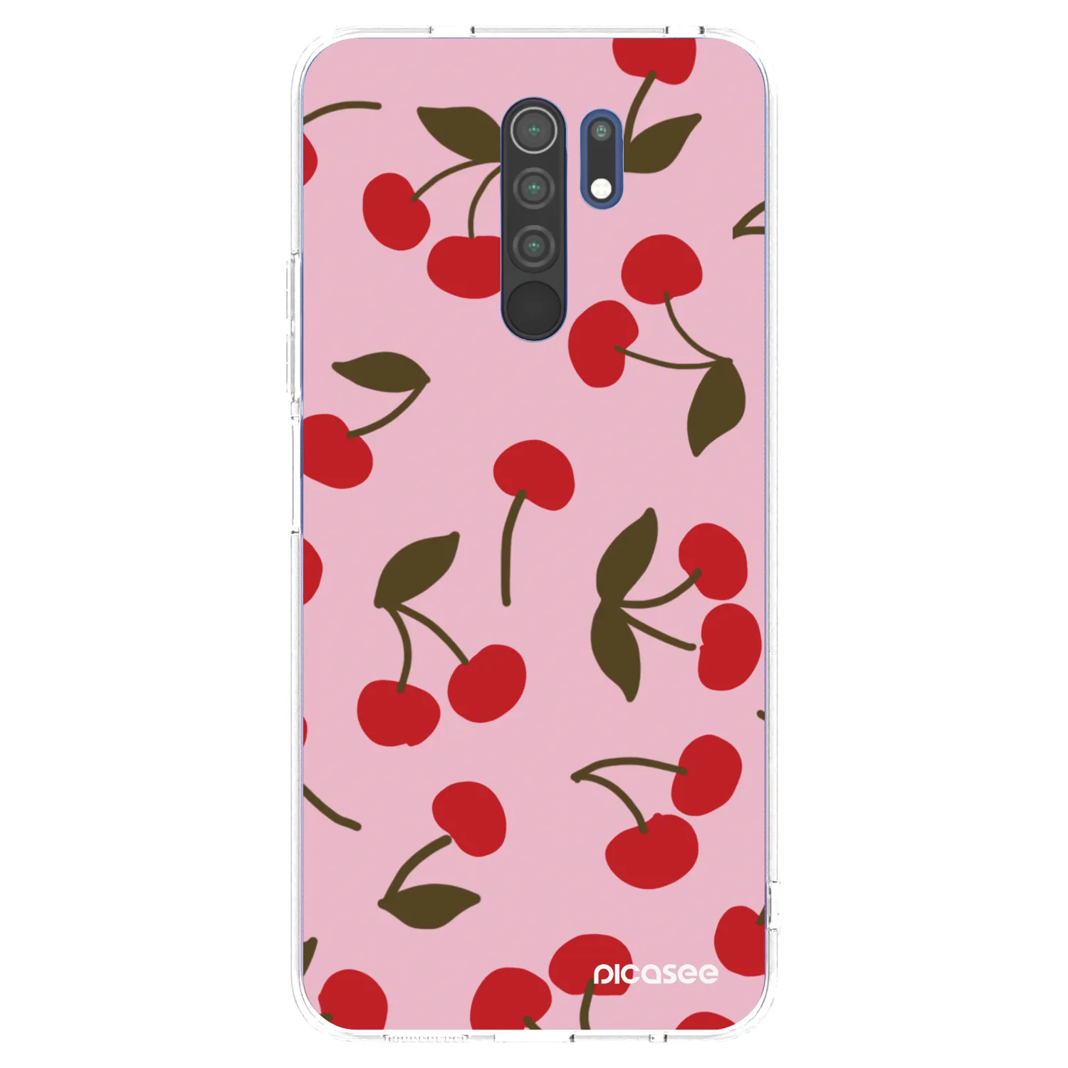 Picasee silikonski prozorni ovitek za Xiaomi Redmi 9 - Cherry